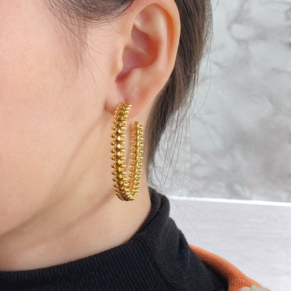 [⭐Seralia]CLASH LARGE HOOP EARRINGS
