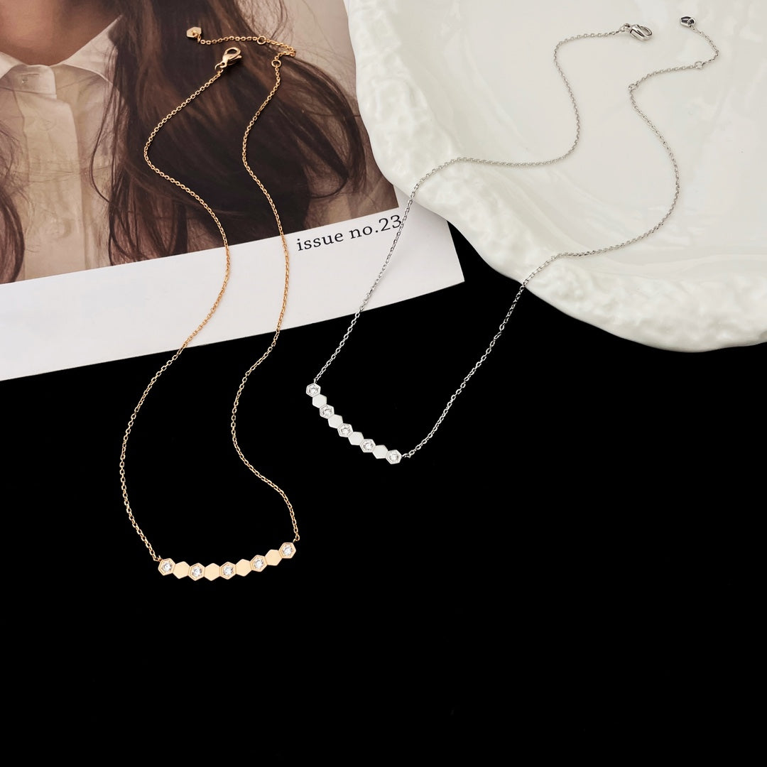 [⭐Seralia]BEE MY LOVE DIAMOND NECKLACE