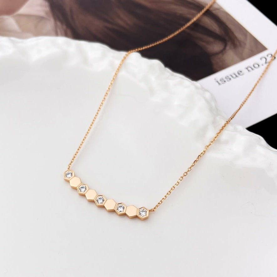 [⭐Seralia]BEE MY LOVE DIAMOND NECKLACE
