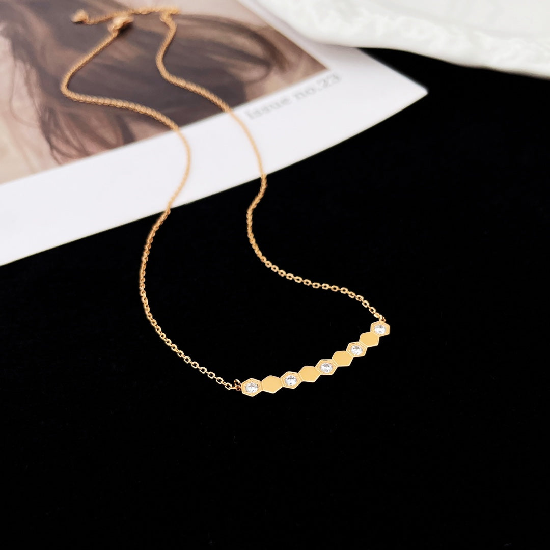 [⭐Seralia]BEE MY LOVE DIAMOND NECKLACE