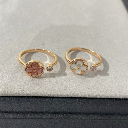 [⭐Seralia]SUN 1 DIAMOND PINK MOP RING