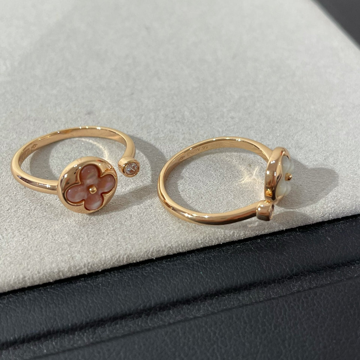 [⭐Seralia]SUN 1 DIAMOND PINK MOP RING