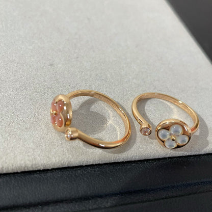 [⭐Seralia]SUN 1 DIAMOND PINK MOP RING