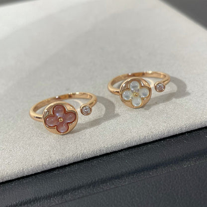 [⭐Seralia]SUN 1 DIAMOND PINK MOP RING