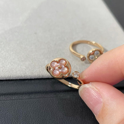 [⭐Seralia]SUN 1 DIAMOND PINK MOP RING
