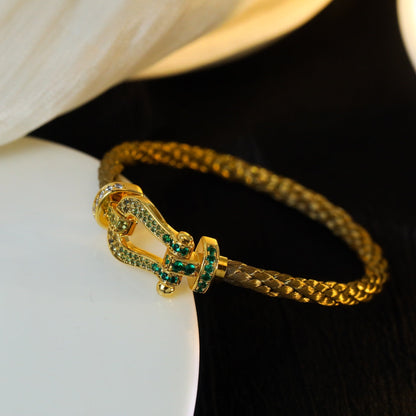 [⭐Seralia]FORCE 10 GOLD GREEN DIAMOND PAVED