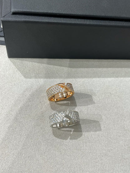 [⭐Seralia]LIENS EVIDENCE  DIAMOND PAVED RING