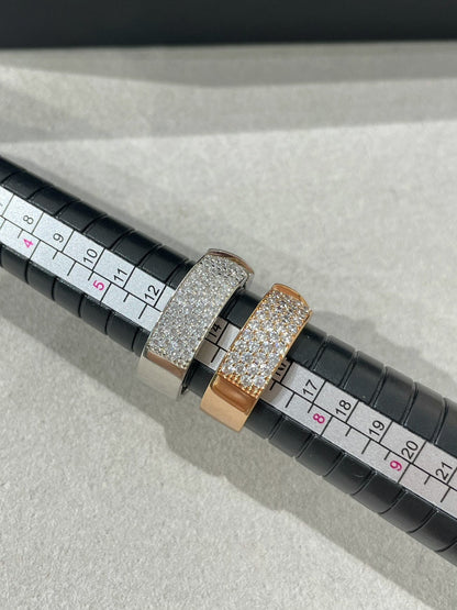 [⭐Seralia]LIENS EVIDENCE  DIAMOND PAVED RING
