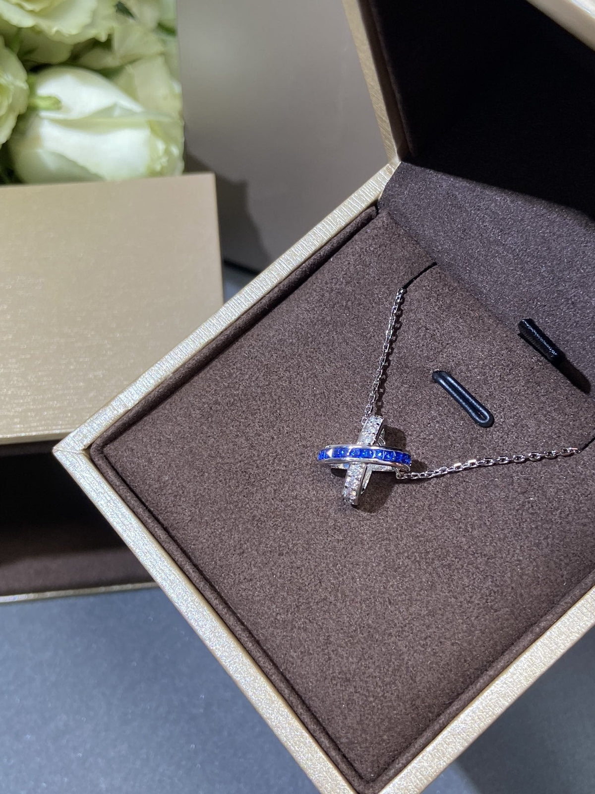 [⭐Seralia]LIENS DIAMOND SILVER NECKLACE