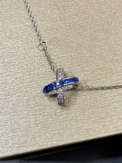 [⭐Seralia]LIENS DIAMOND SILVER NECKLACE