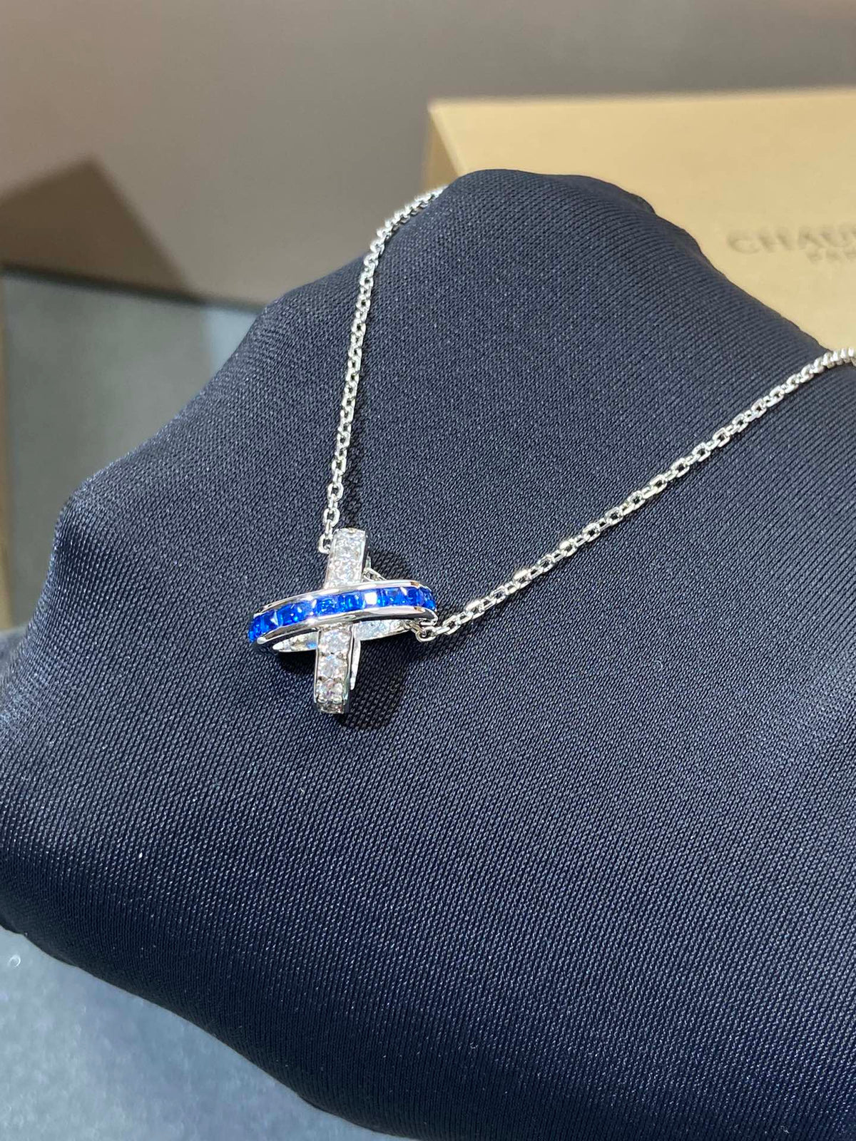 [⭐Seralia]LIENS DIAMOND SILVER NECKLACE