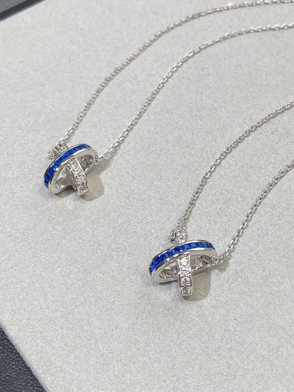 [⭐Seralia]LIENS DIAMOND SILVER NECKLACE