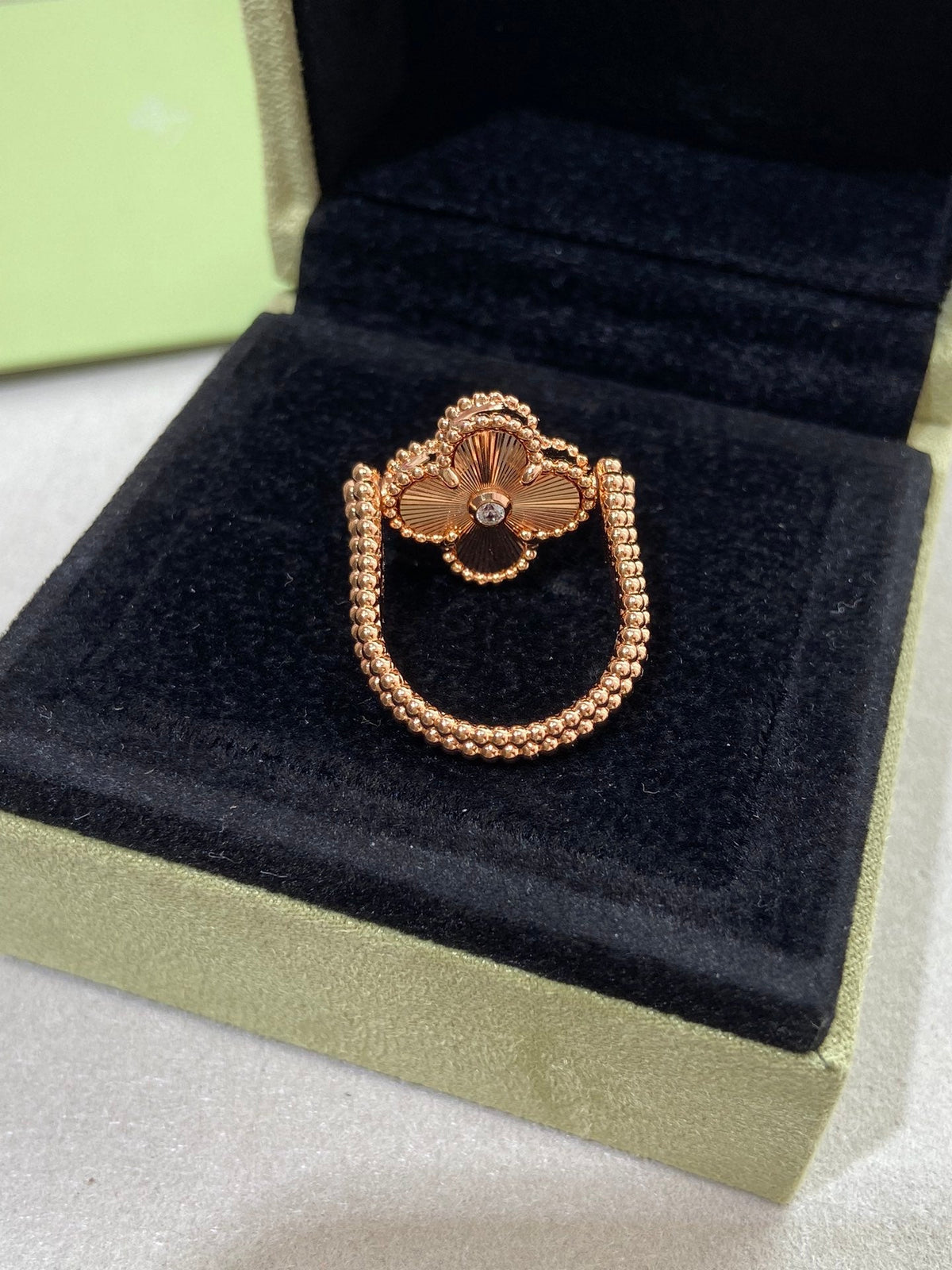 [⭐Seralia]CLOVER RIVERSIBLE ROSE GOLD RING