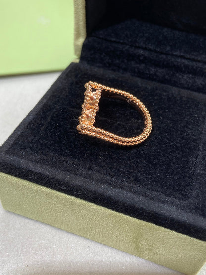 [⭐Seralia]CLOVER RIVERSIBLE ROSE GOLD RING