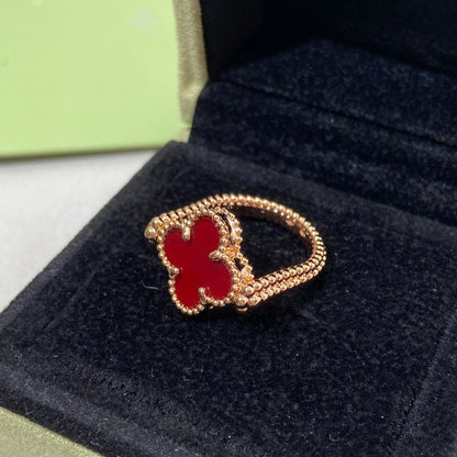 [⭐Seralia]CLOVER RIVERSIBLE ROSE GOLD RING