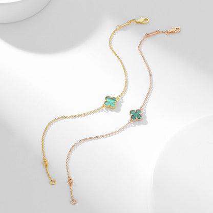 [⭐Seralia]CLOVER BRACELET MALACHITE 1 MOTIF