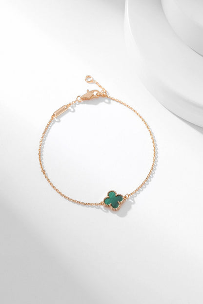 [⭐Seralia]CLOVER BRACELET MALACHITE 1 MOTIF