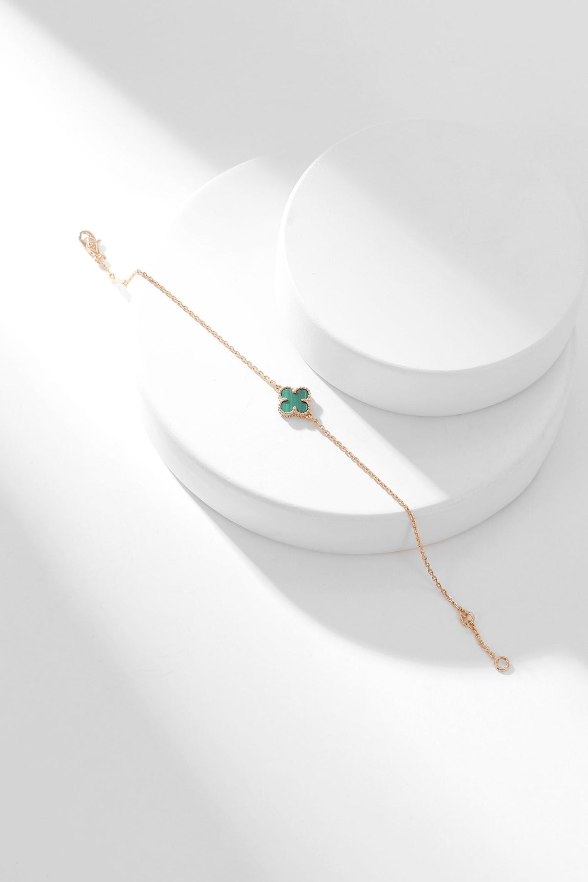 [⭐Seralia]CLOVER BRACELET MALACHITE 1 MOTIF