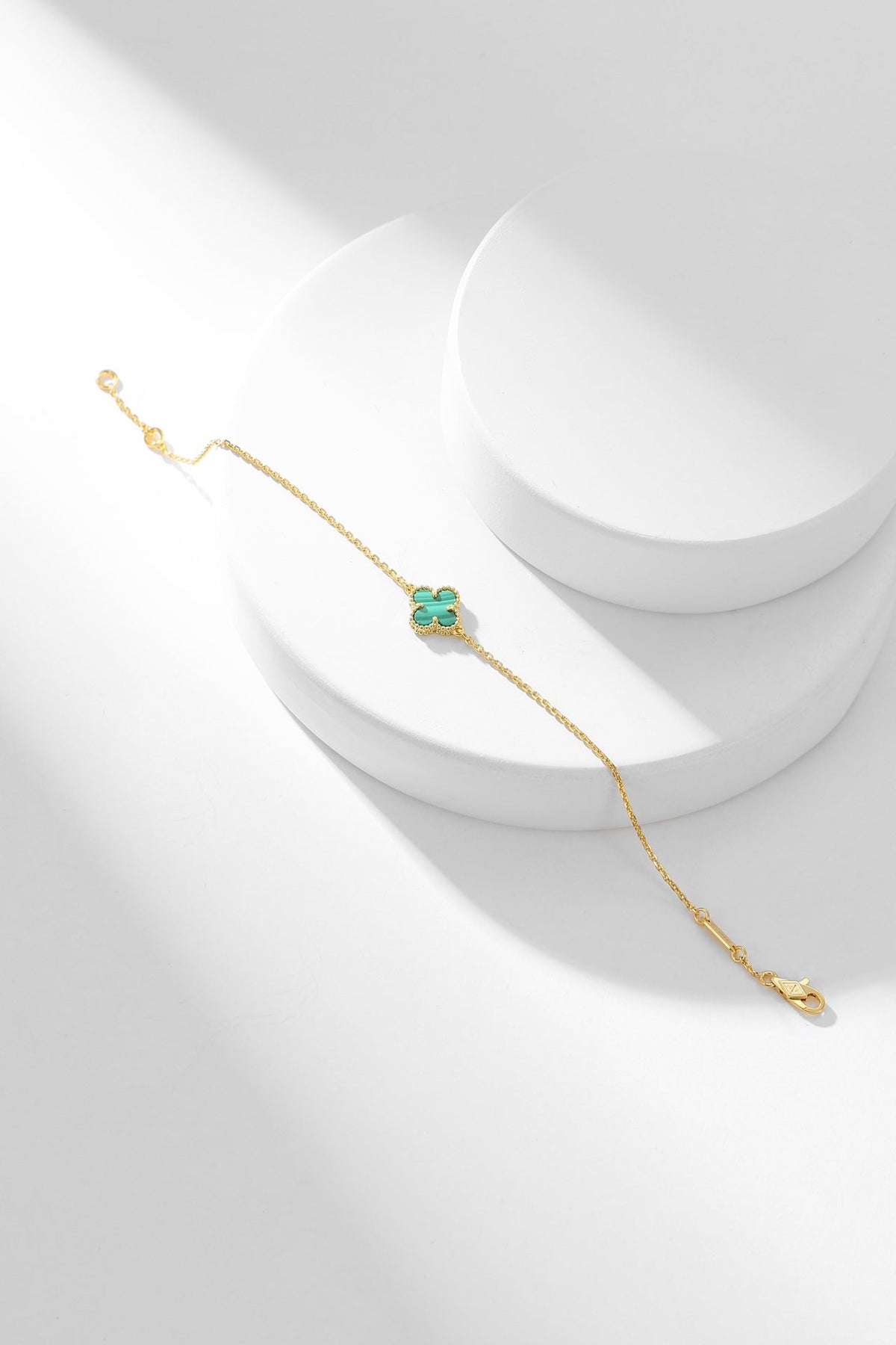 [⭐Seralia]CLOVER BRACELET MALACHITE 1 MOTIF