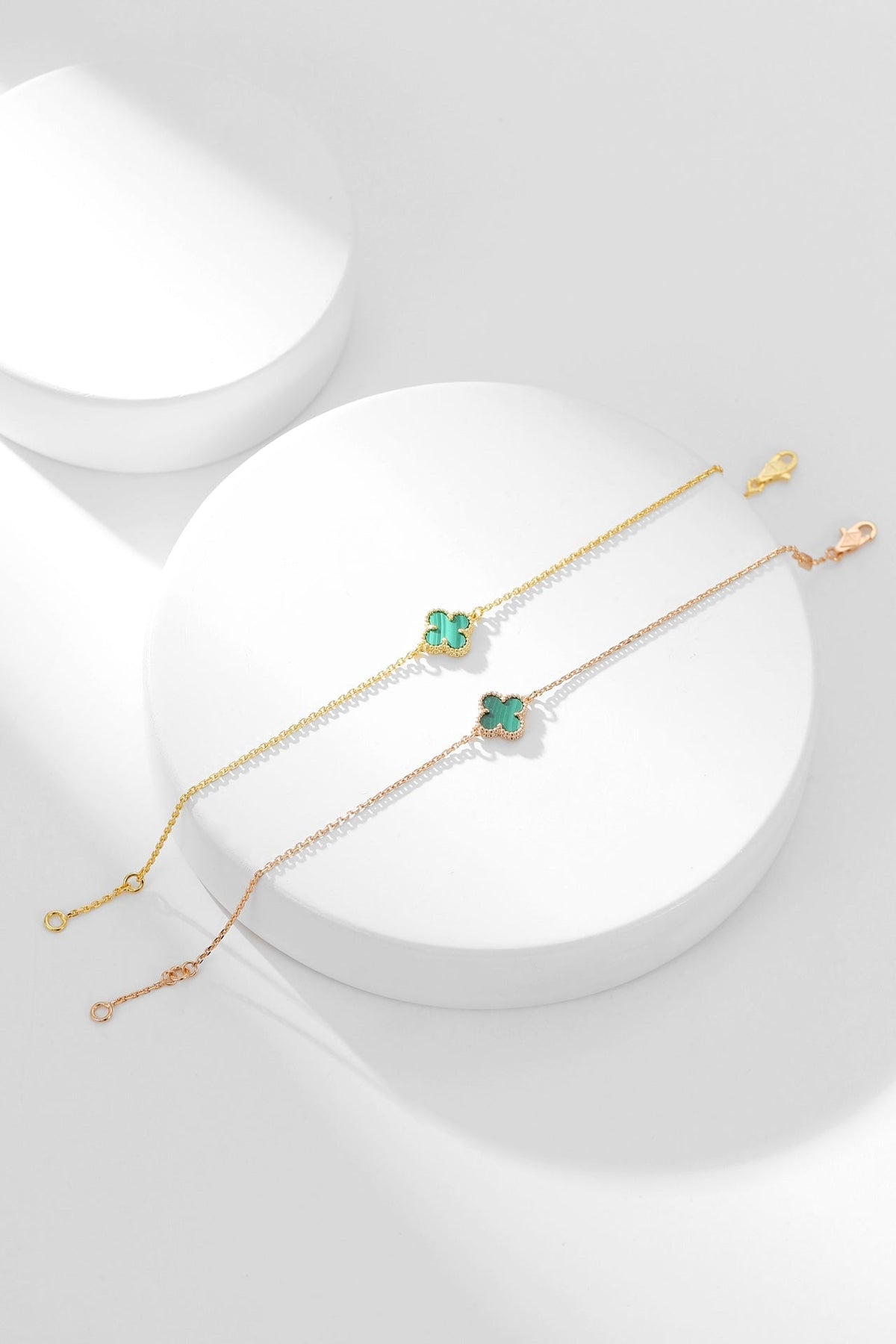 [⭐Seralia]CLOVER BRACELET MALACHITE 1 MOTIF