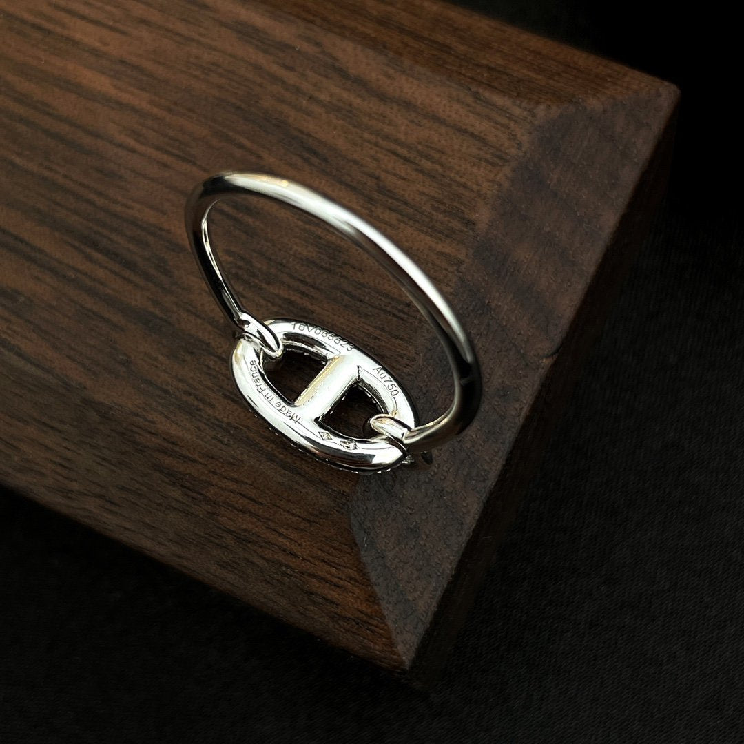 [⭐Seralia]RONDE SMALL SILVER DIAMOND RING