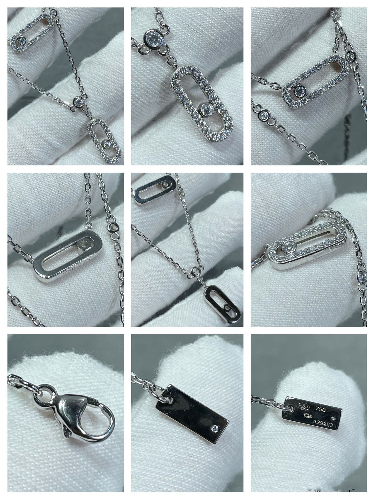 [⭐Seralia]MOVE 2 ROW DIAMOND NECKLACE