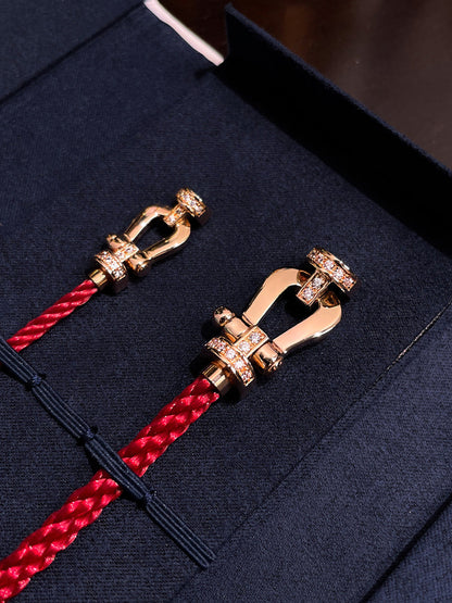[⭐Seralia]FORCE 10 HALF DIAMOND PINK GOLD RED CORDERI LARGE AND MEDIUM MODEL