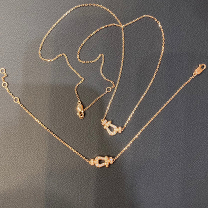 [⭐Seralia]FORCE 10 DIAMOND PINK GOLD NECKLACE MINI MODEL