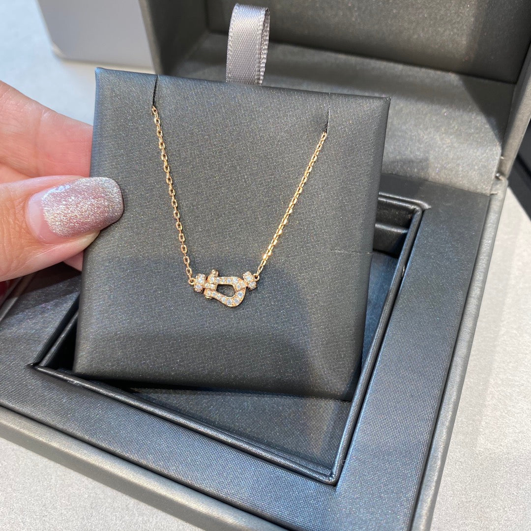 [⭐Seralia]FORCE 10 DIAMOND PINK GOLD NECKLACE MINI MODEL