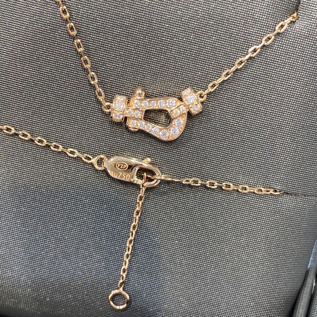 [⭐Seralia]FORCE 10 DIAMOND PINK GOLD NECKLACE MINI MODEL