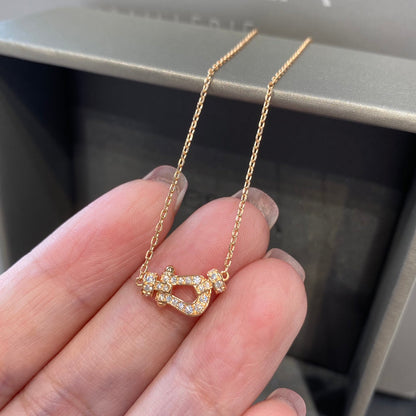 [⭐Seralia]FORCE 10 DIAMOND PINK GOLD NECKLACE MINI MODEL