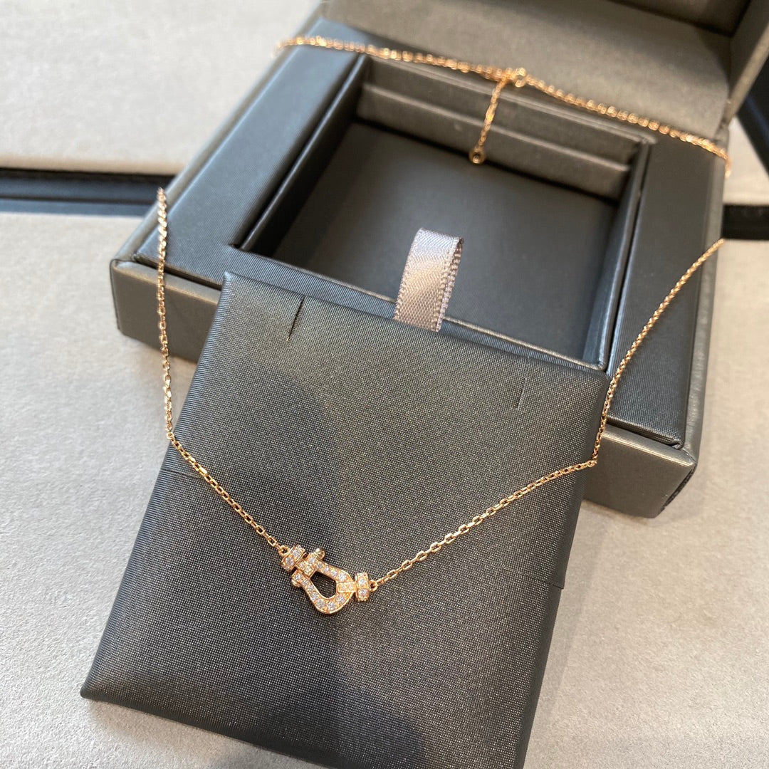 [⭐Seralia]FORCE 10 DIAMOND PINK GOLD NECKLACE MINI MODEL