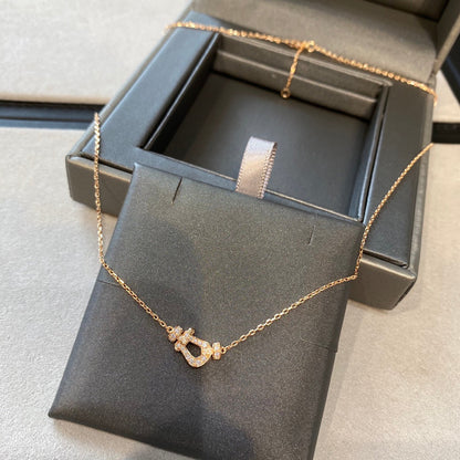 [⭐Seralia]FORCE 10 DIAMOND PINK GOLD NECKLACE MINI MODEL
