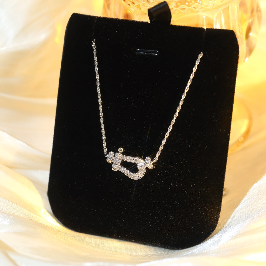 [⭐Seralia]FORCE 10 DIAMOND SILVER NECKLACE MINI MODEL