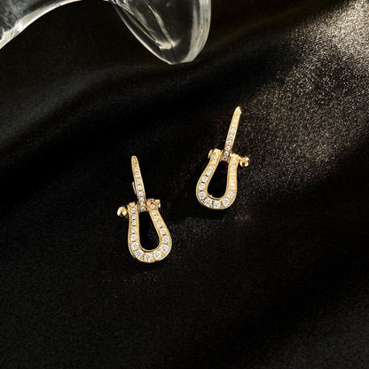 [⭐Seralia]FORCE 10 FULL DIAMOND DROP EARRINGS MEDIUM MODEL