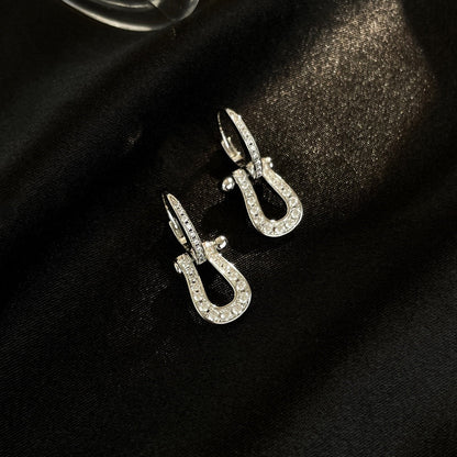 [⭐Seralia]FORCE 10 FULL DIAMOND DROP EARRINGS MEDIUM MODEL