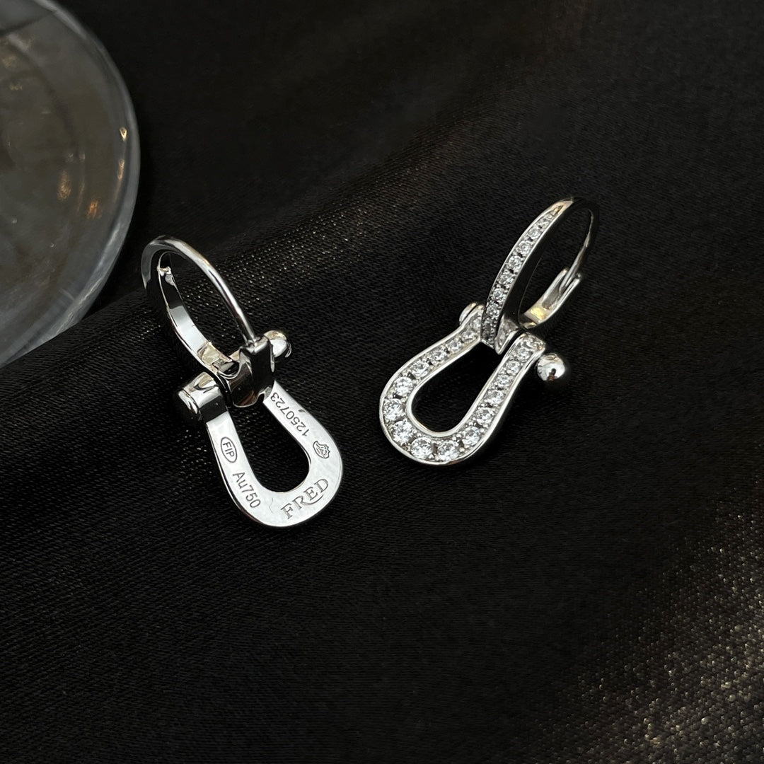 [⭐Seralia]FORCE 10 FULL DIAMOND DROP EARRINGS MEDIUM MODEL