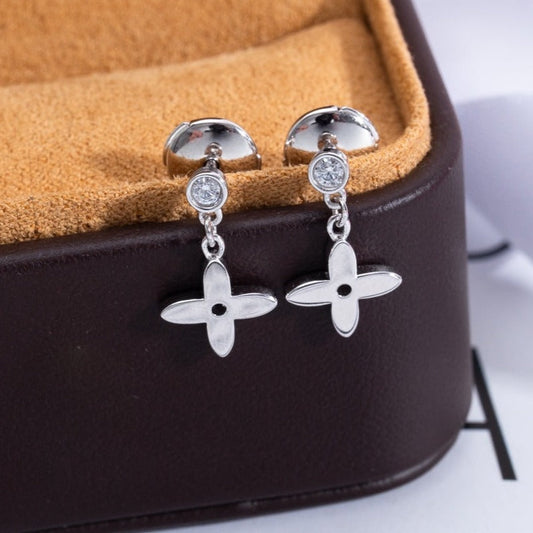[⭐Seralia]VIDYLLE SILVER DIAMOND MINI DROP EARRINGS
