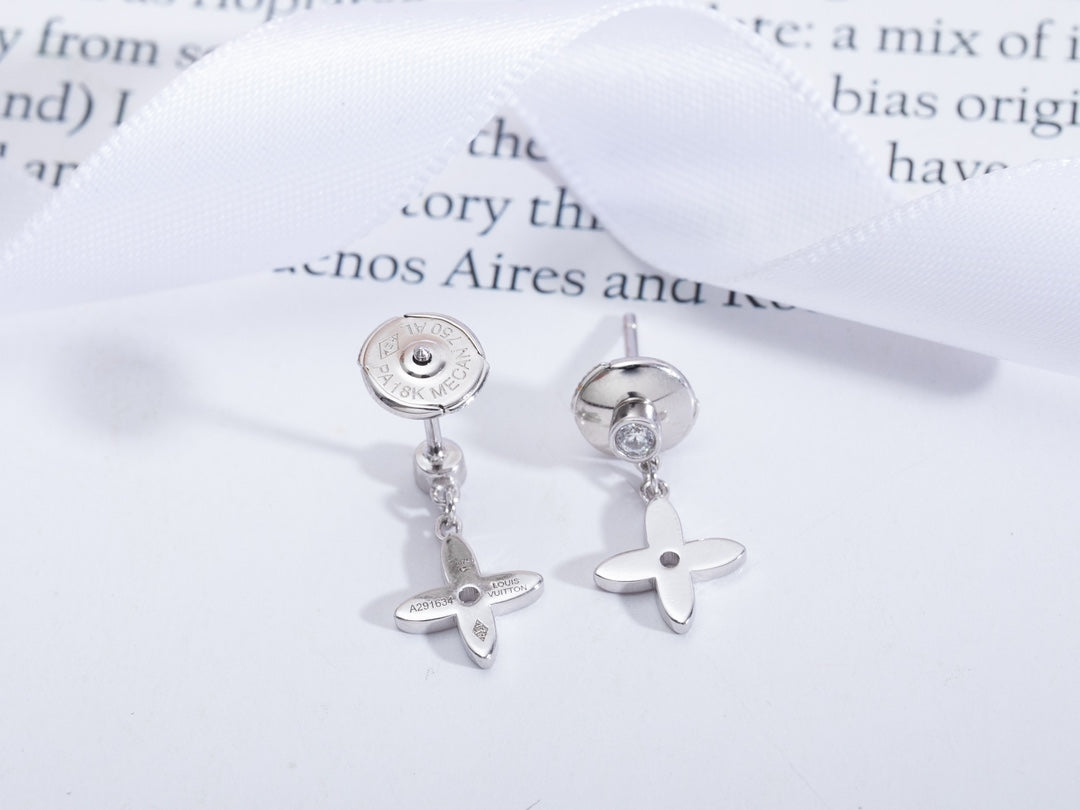[⭐Seralia]VIDYLLE SILVER DIAMOND MINI DROP EARRINGS