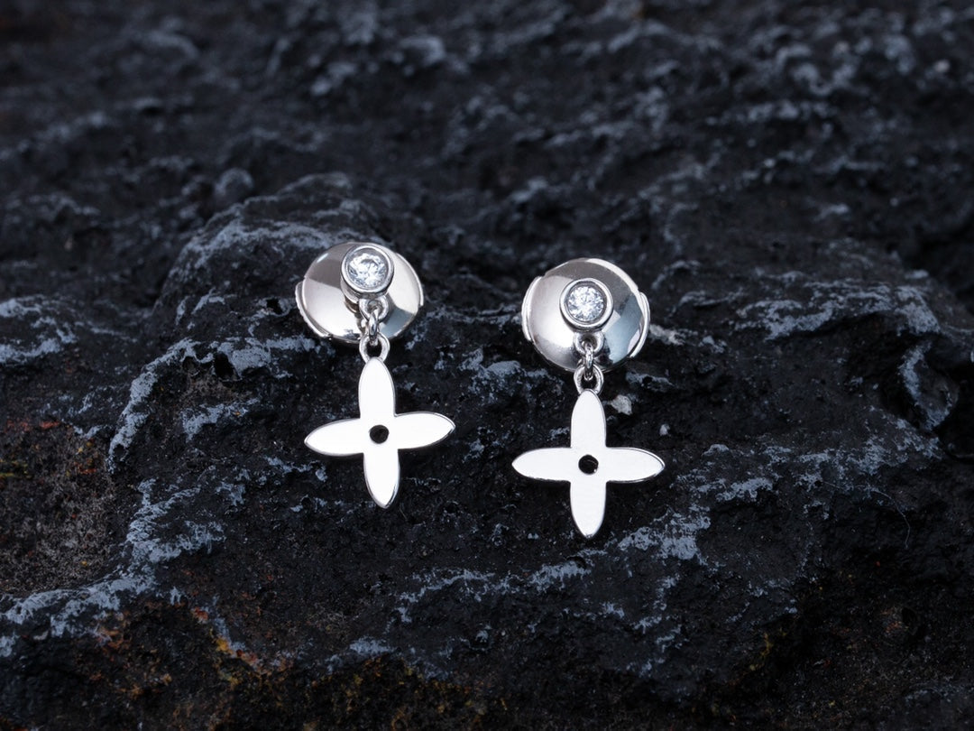 [⭐Seralia]VIDYLLE SILVER DIAMOND MINI DROP EARRINGS