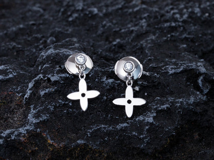 [⭐Seralia]VIDYLLE SILVER DIAMOND MINI DROP EARRINGS