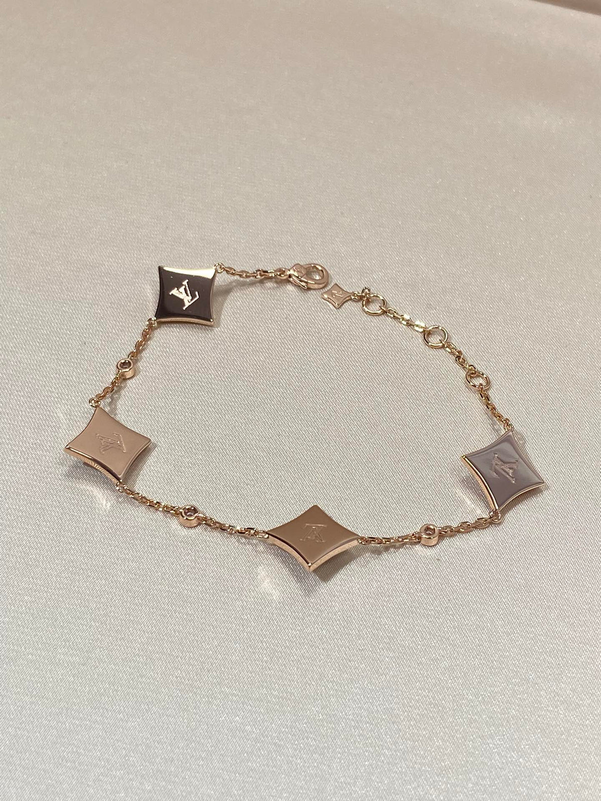 [⭐Seralia]STAR 4 MOTIF MOP DIAMOND PINK GOLD BRACELET