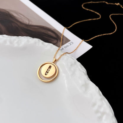 [⭐Seralia]Demo MOVE MOP PINK GOLD NECKLACE