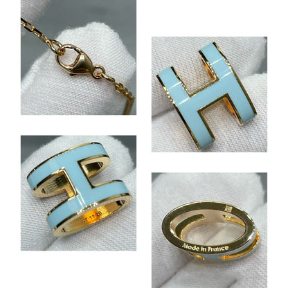 [⭐Seralia]POP H SKY BLUE NECKLACE