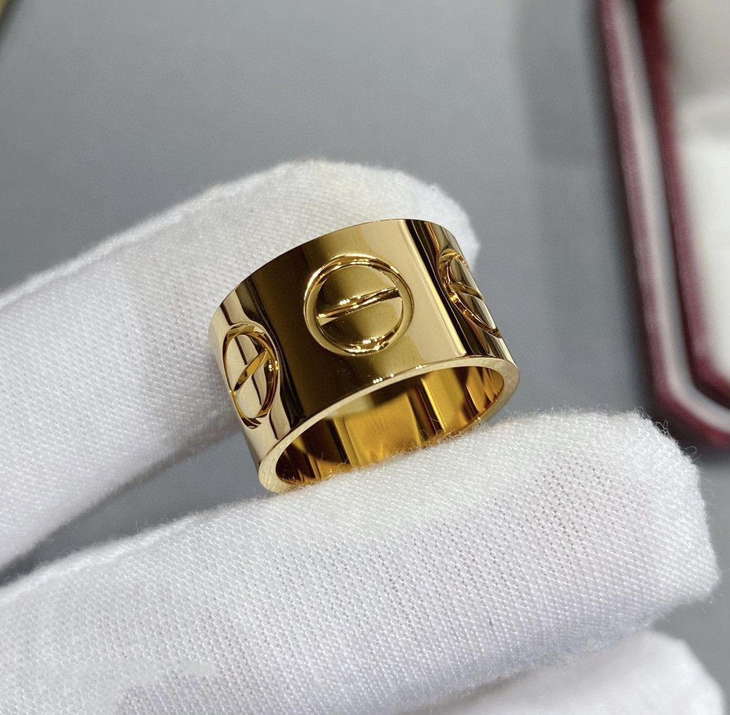 [⭐Seralia]LOVE 11MM LARGE RING