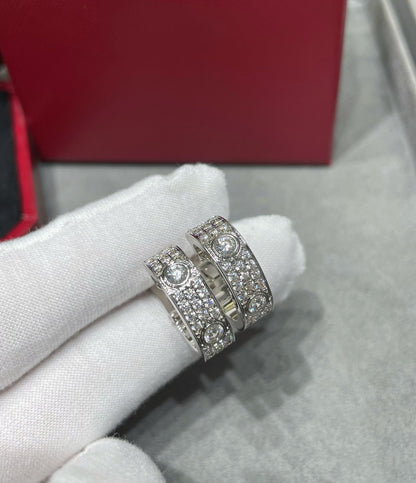 [⭐Seralia]LOVE 5.5MM DIAMOND PAVED EARRINGS