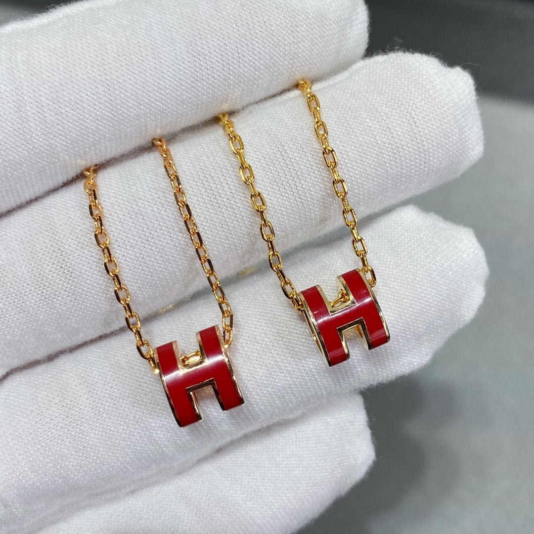 [⭐Seralia]MINI POP H NECKLACE