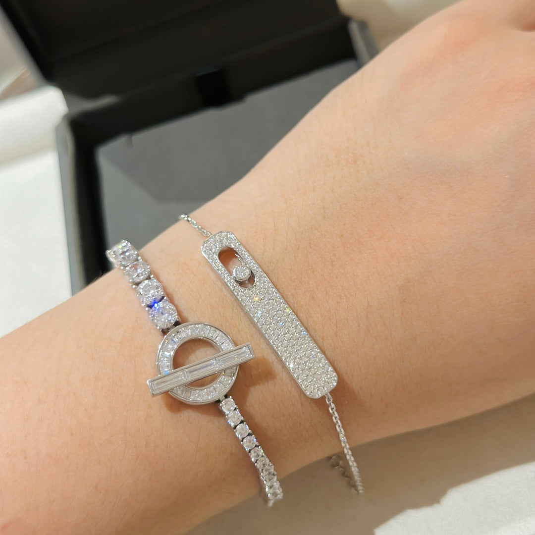 [⭐Seralia]MOVE CLASSIQUE DIAMOND PAVED BRACELET