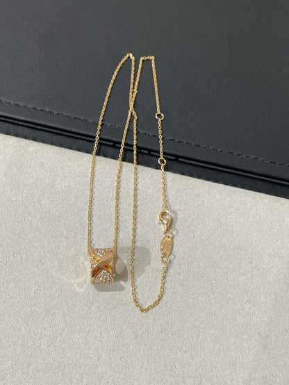 [⭐Seralia]LIENS EVIDENCE DIAMOND PAVED NECKLACE