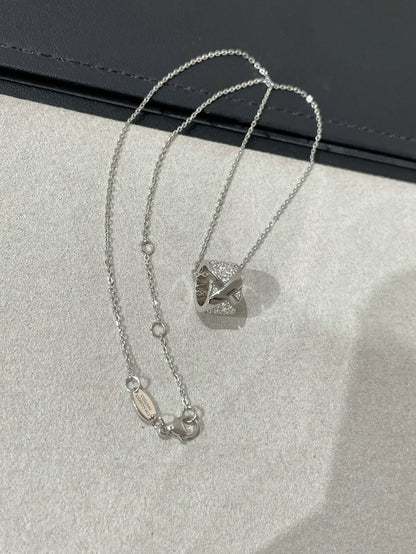 [⭐Seralia]LIENS EVIDENCE DIAMOND PAVED NECKLACE